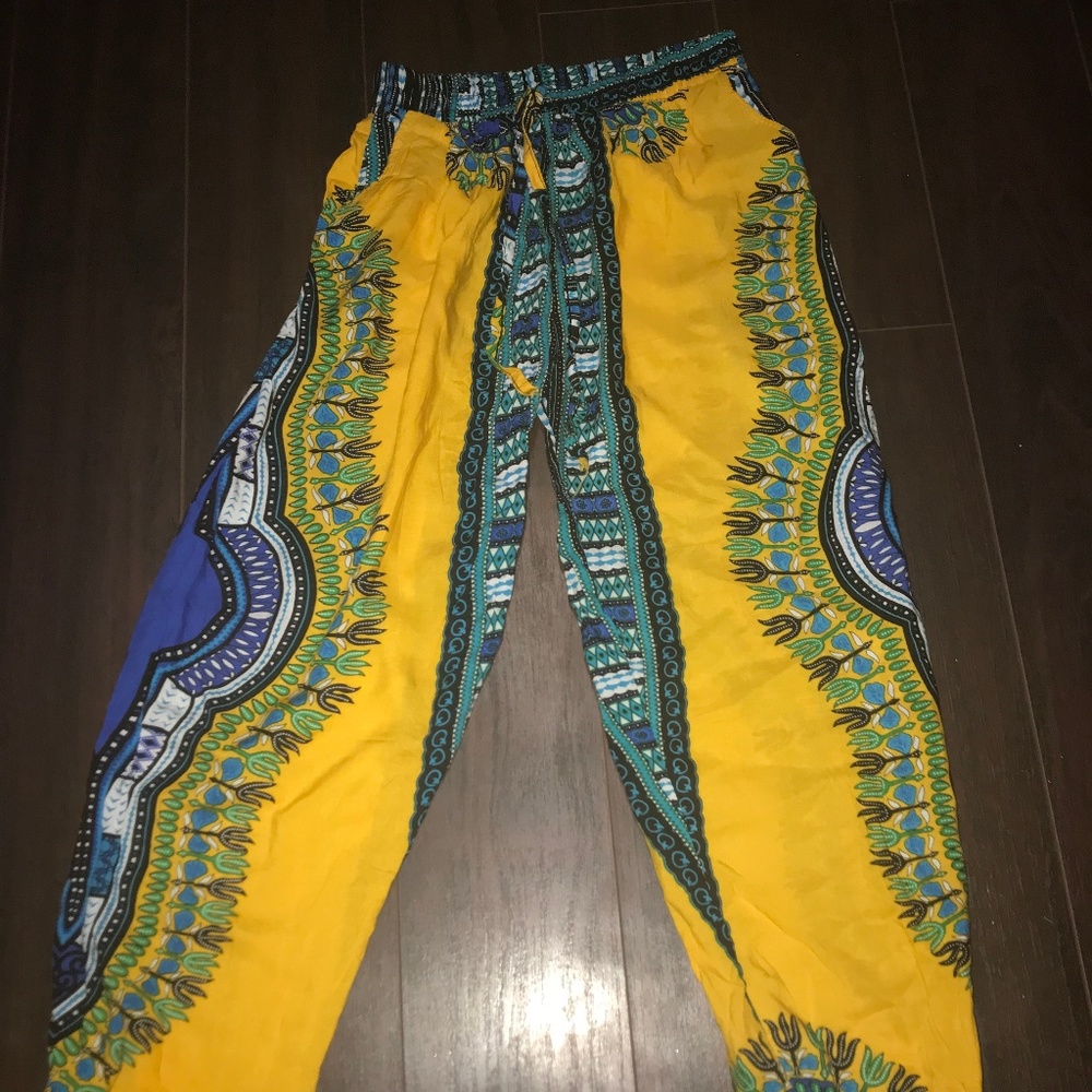 Yellow Dashiki Pants